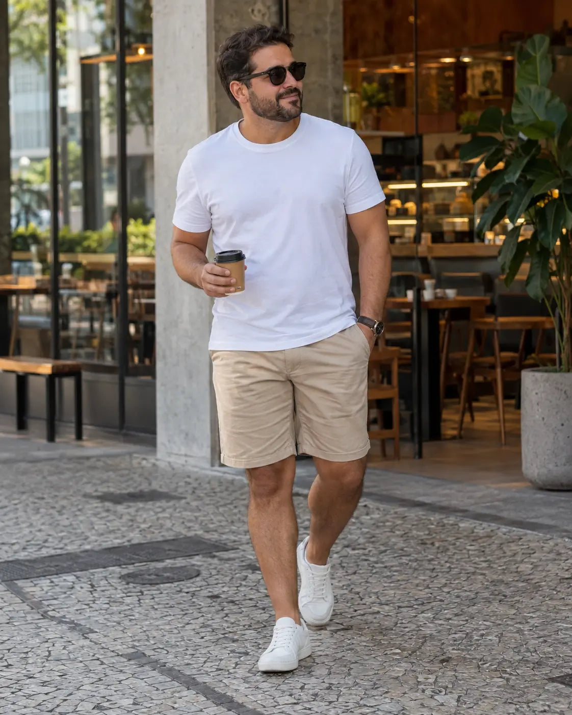 Bermuda masculina de sarja: como escolher, combinar e acertar o comprimento