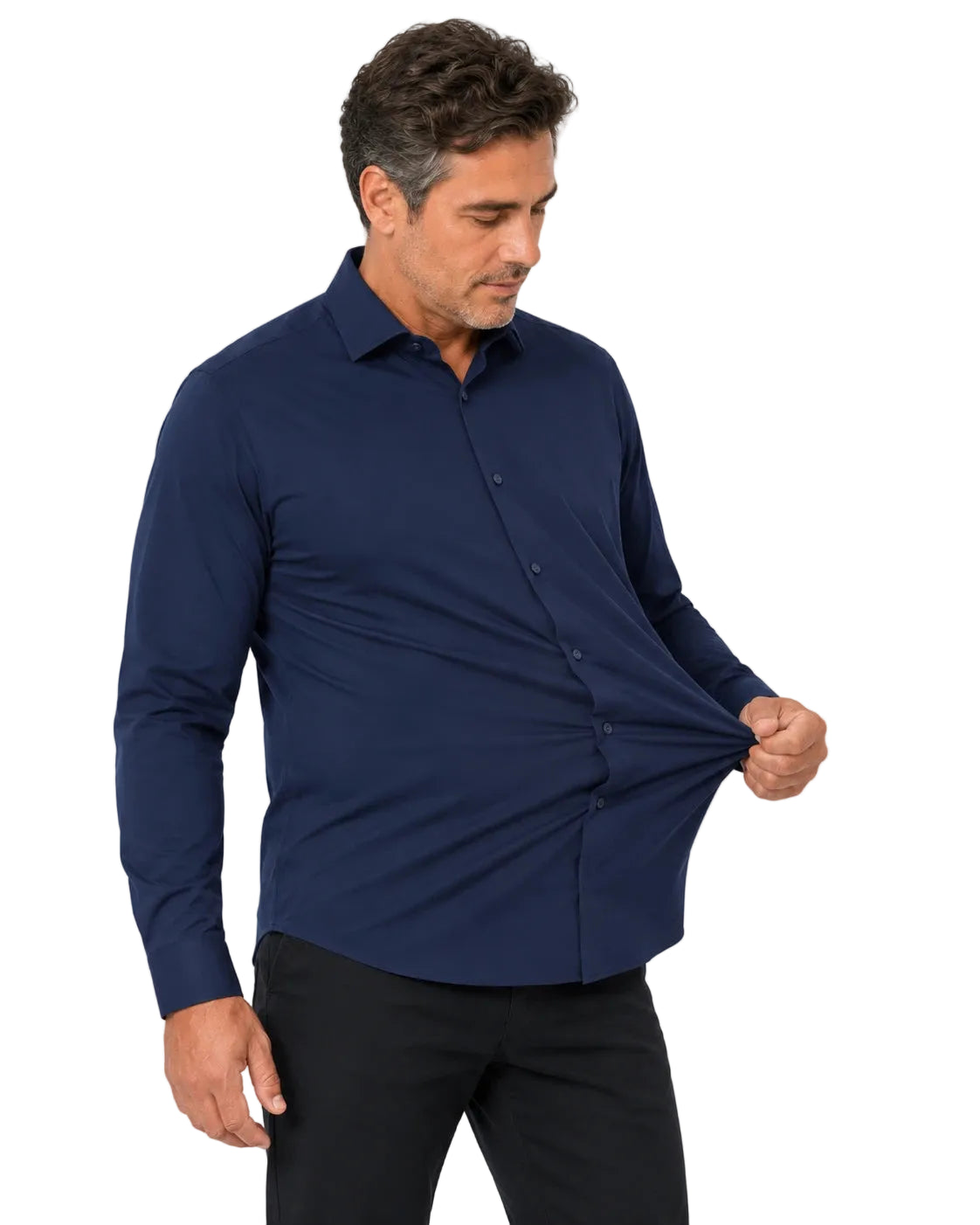 Camisa Social Tech Vitto Azul Marinho