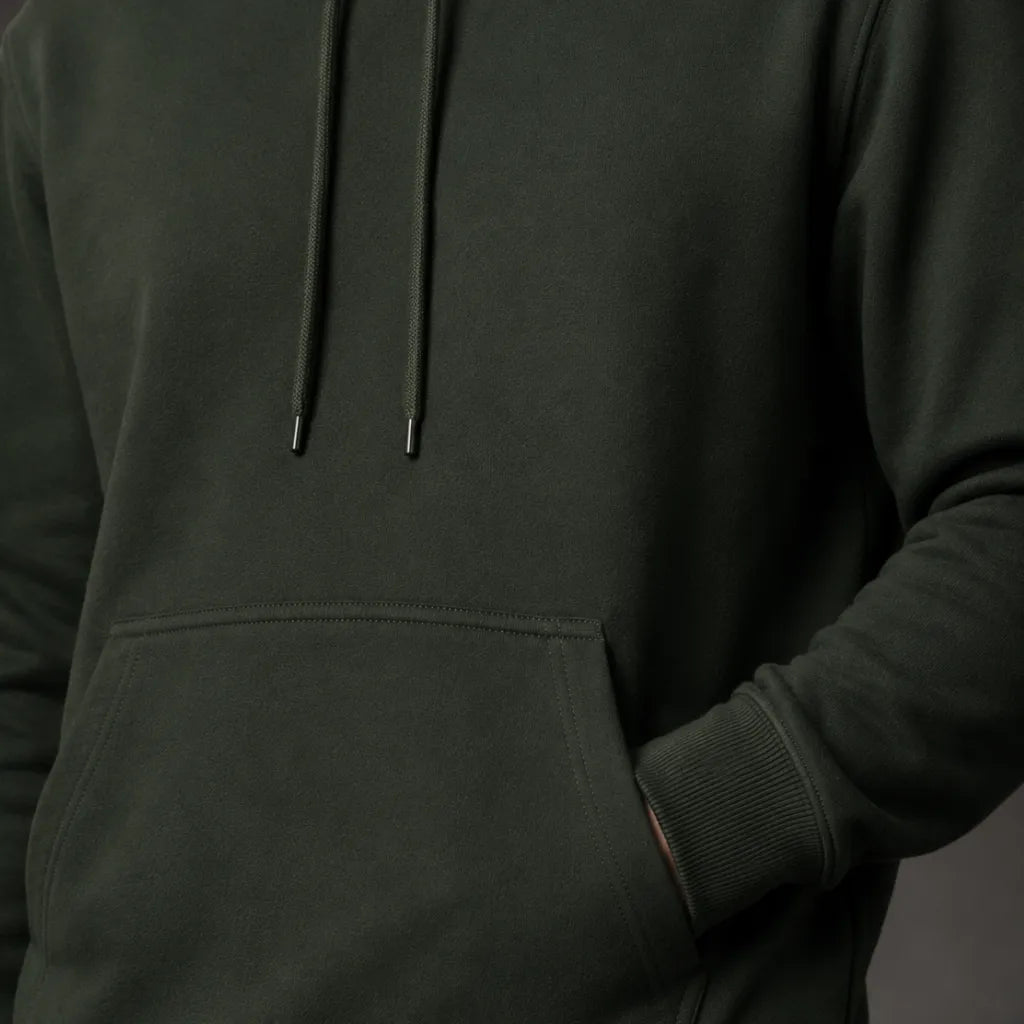 Blusa de Moletom Masculina Preta