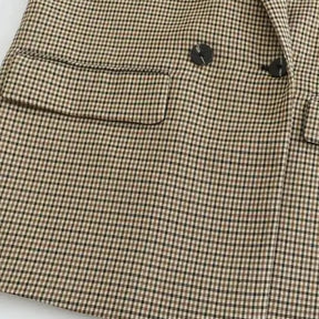 Blazer Feminino Xadrez Modelo Flint