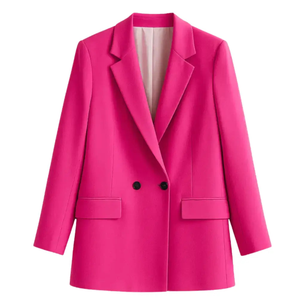 Blazer Feminino Alongado Modelo Blush