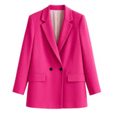 Blazer Feminino Alongado Modelo Blush