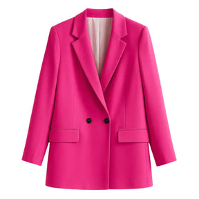 Blazer Feminino Alongado Modelo Blush