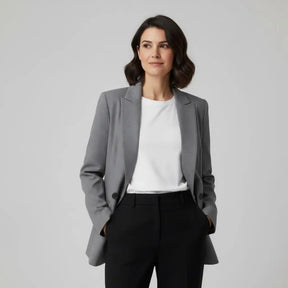 Blazer feminino cor cinza 