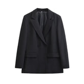 Blazer Feminino Alongado preto