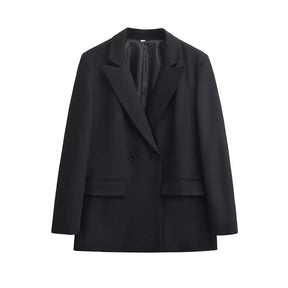 Blazer Feminino Alongado preto