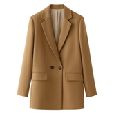 Blazer Feminino Alongado Modelo Sabbia cor bege