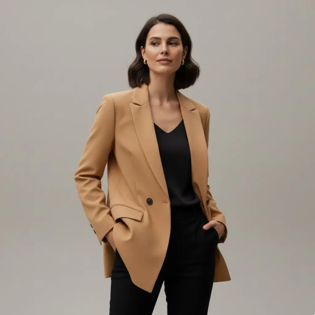 Blazer Feminino Alongado Modelo Sabbia m2 