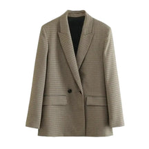 Blazer Feminino Xadrez Modelo Flint