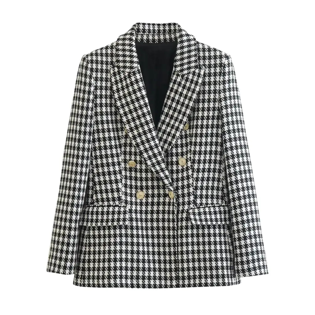 Blazer Feminino Xadrez