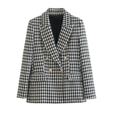 Blazer Feminino Xadrez