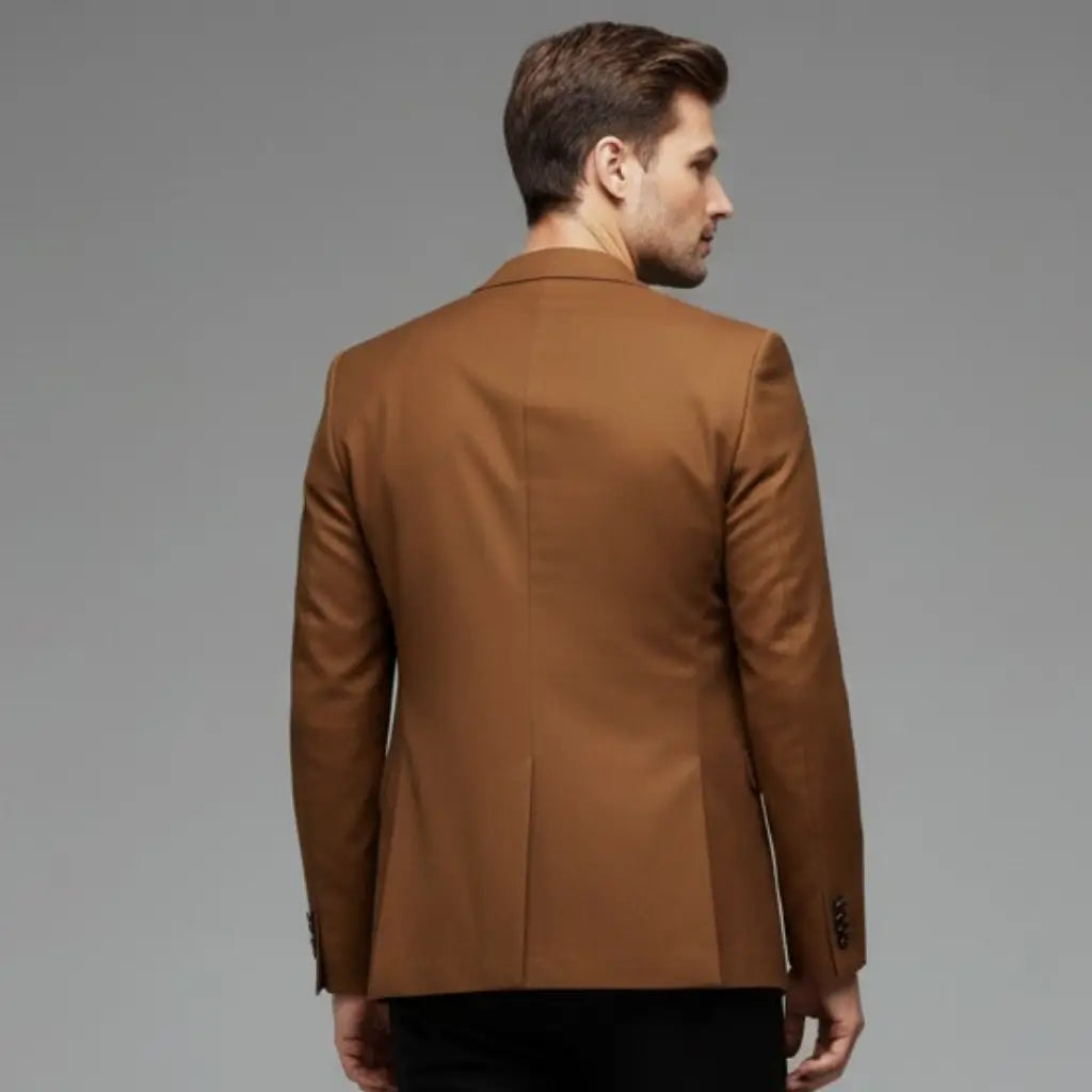 Costas do Blazer Masculino Modelo Ground, detalhes e acabamento premium