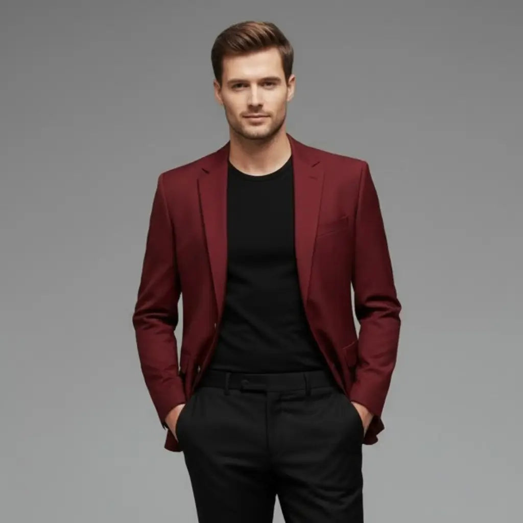 Blazer Masculino Modelo Marsala 