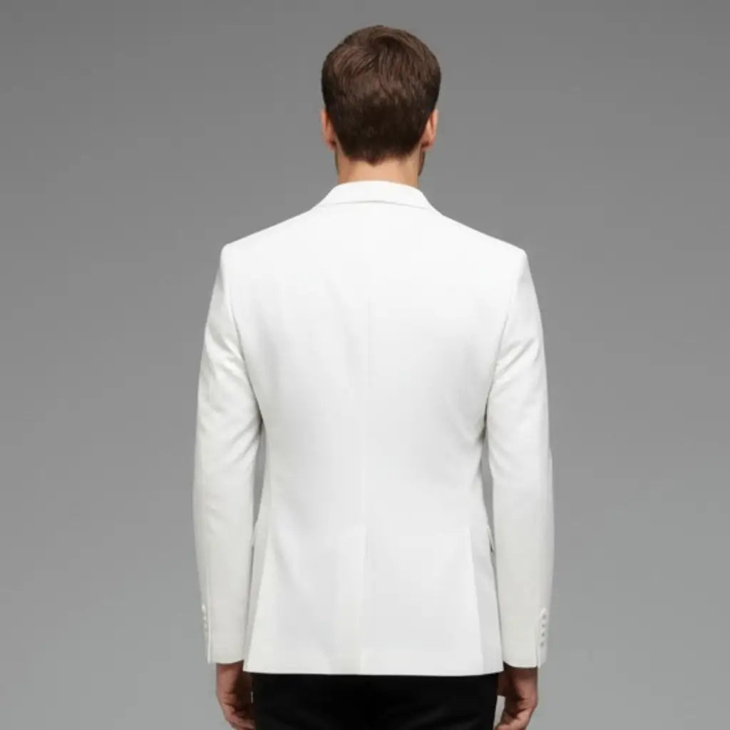 Costas do Blazer Branco Masculino
