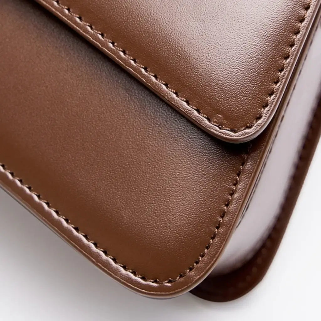 bolsa feminina marrom de couro 