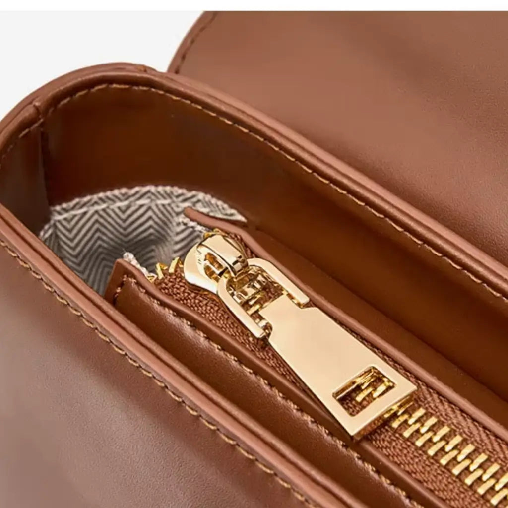 Bolsa Feminina de Couro Caramelo
