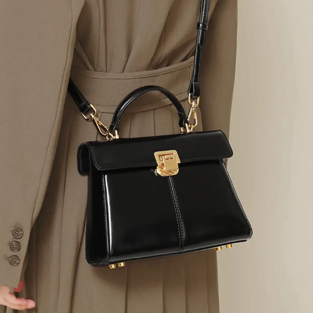 Bolsa Feminina de Couro com alça