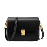 Bolsa Feminina de Couro Preta Modelo Dominique