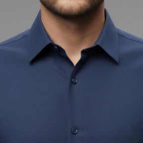 Detalhes camisa social masculina slim