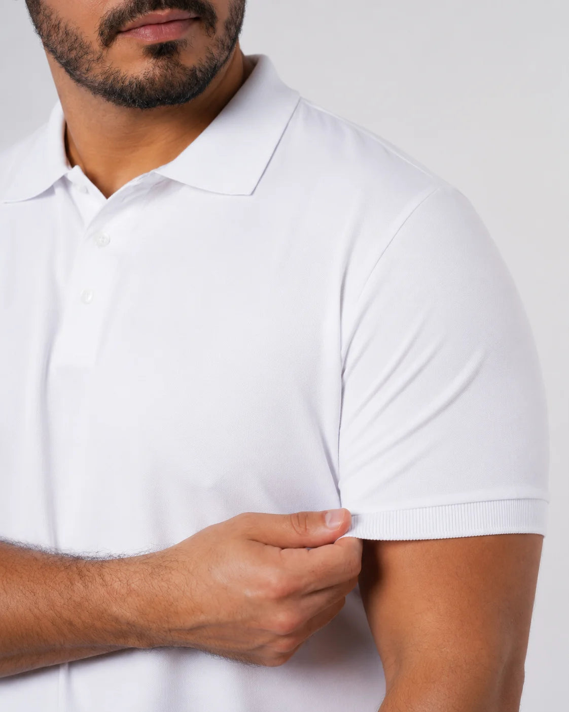 Camisa Polo Masculina PimaSenso Branca