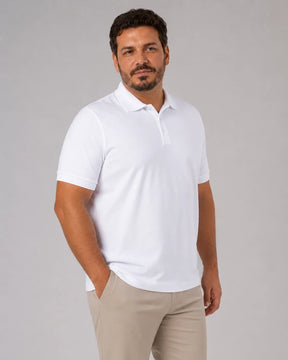 Camisa Polo Masculina PimaSenso Branca