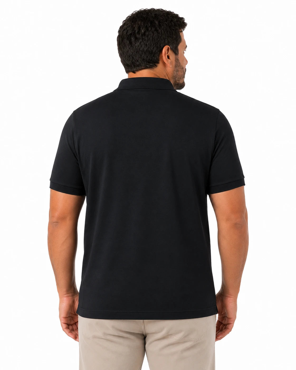 Camisa Polo Masculina PimaSenso Preta