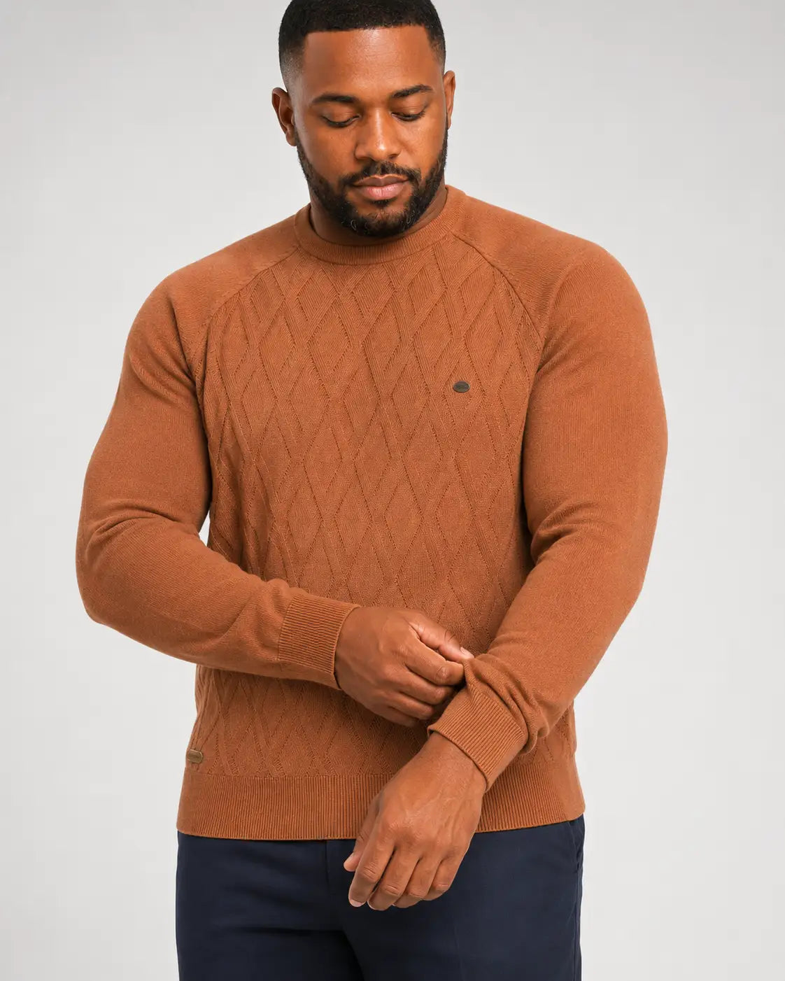 Suéter Masculino Tramato Caramelo