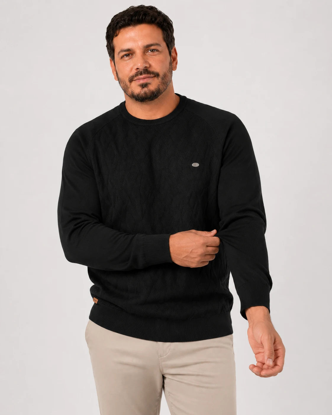 Suéter Masculino Tramato Preto