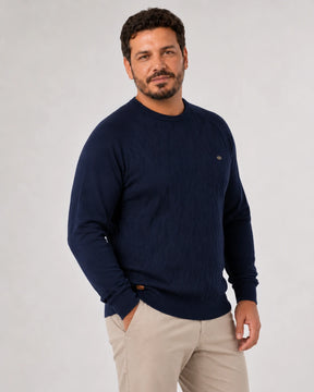 Suéter Masculino Tramato Azul Marinho