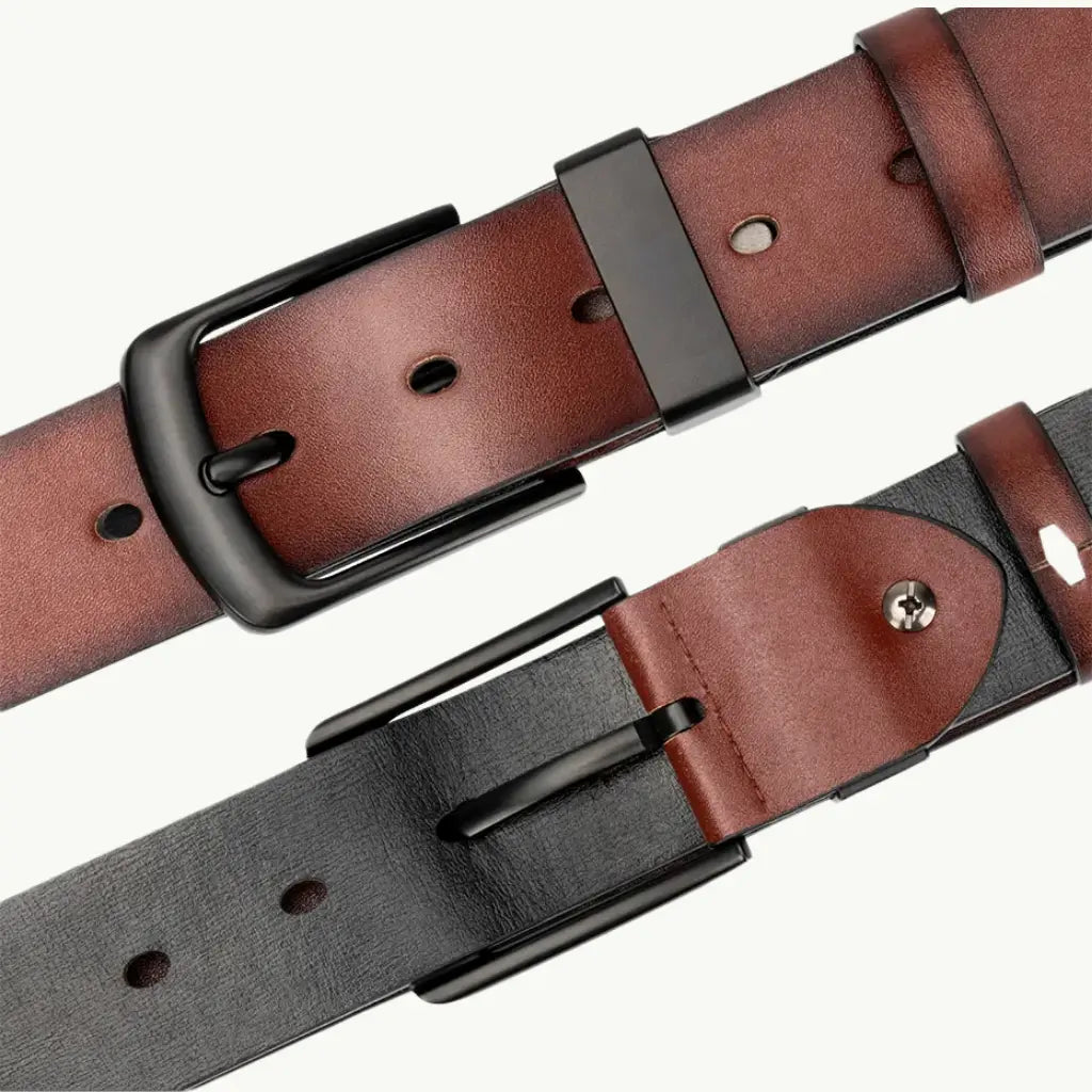Cinto de couro masculino marrom