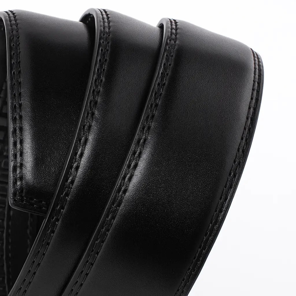 Cinto masculino de couro preto