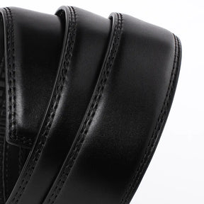 Cinto masculino de couro preto