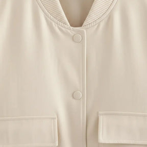 detalhes da Jaqueta Feminina Off-White Modelo Arwen