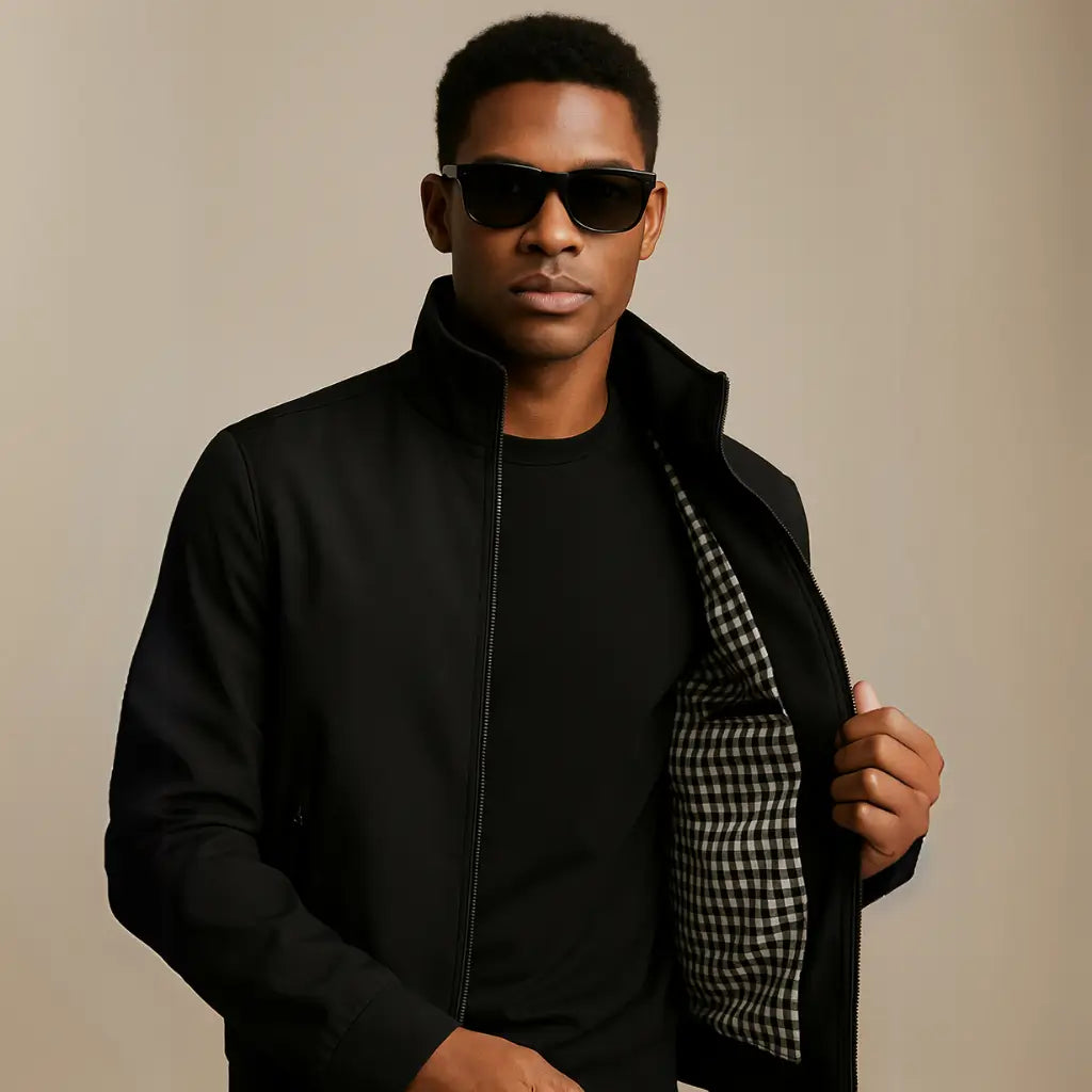 Jaqueta Masculina Forrada com bolsos