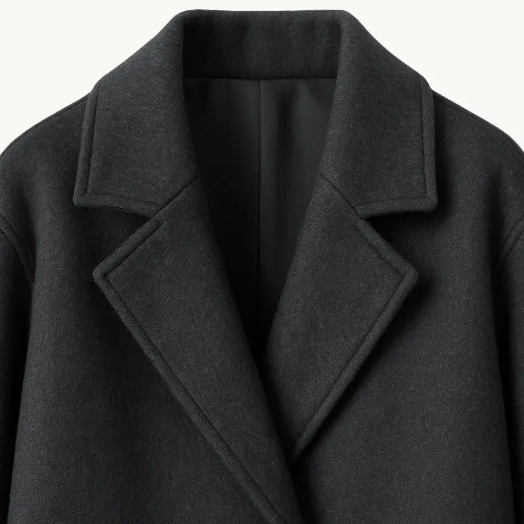 Sobretudo Feminino Longo Cinza