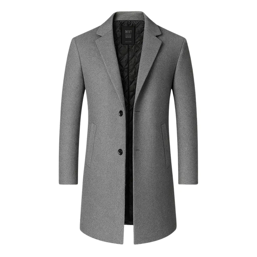 Sobretudo Masculino Cinza Modelo Turin Griggio