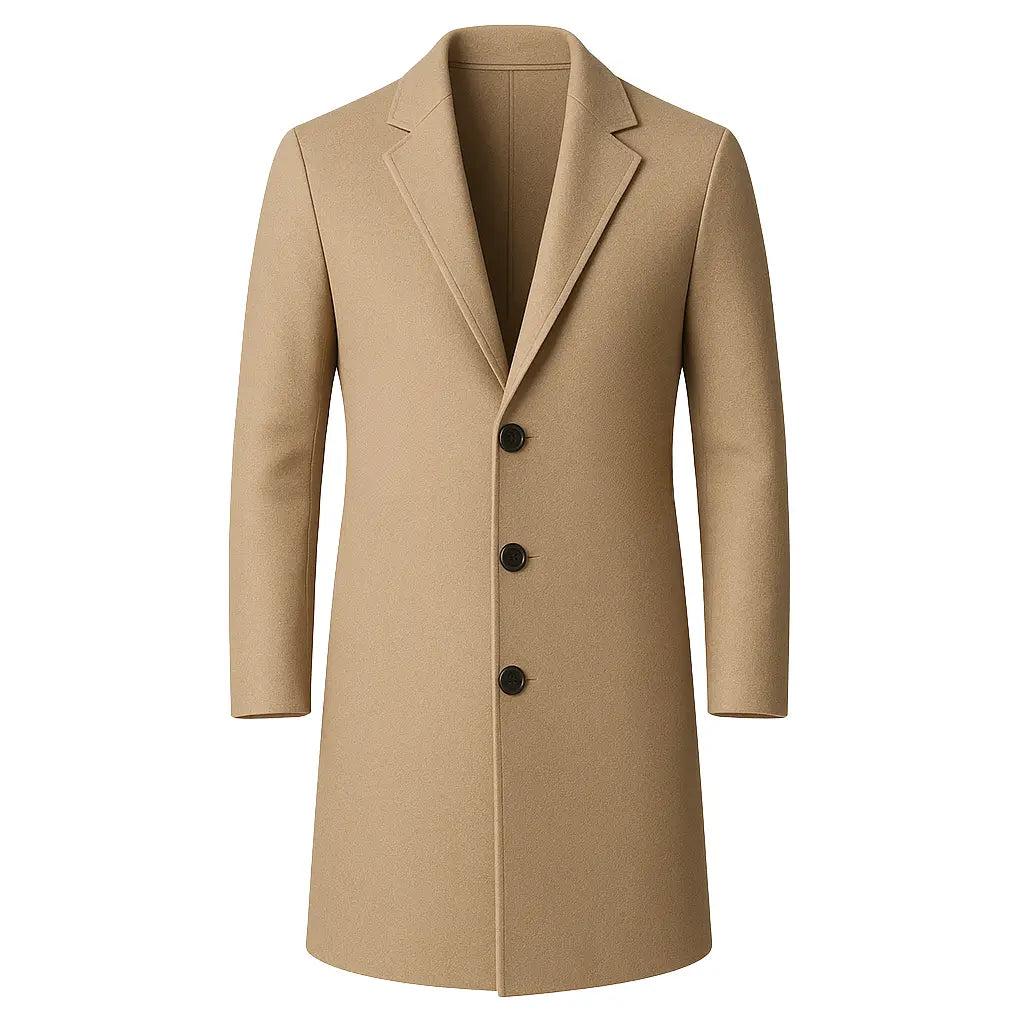 Sobretudo Masculino Longo Modelo Lino