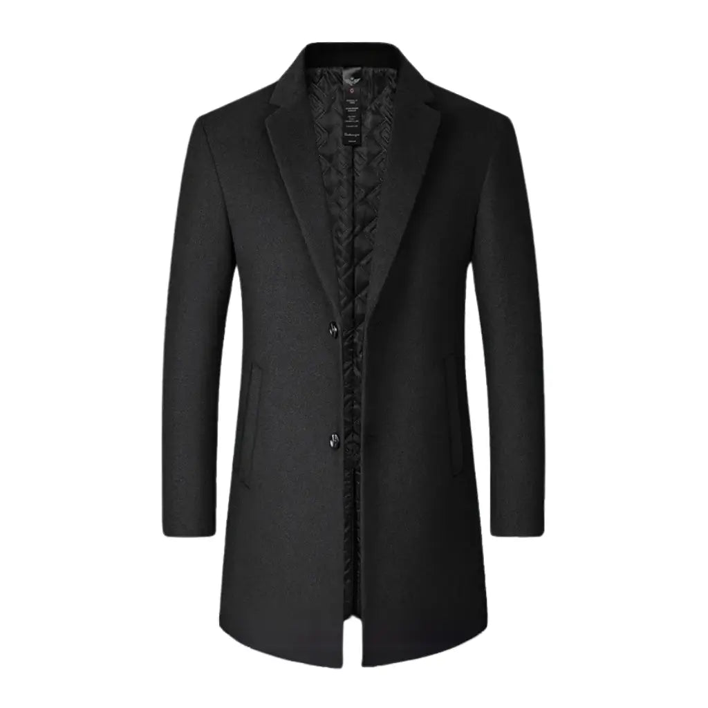 Sobretudo Masculino Preto Modelo Turin