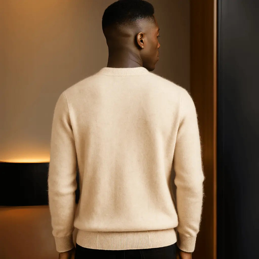 Sueter masculino bege