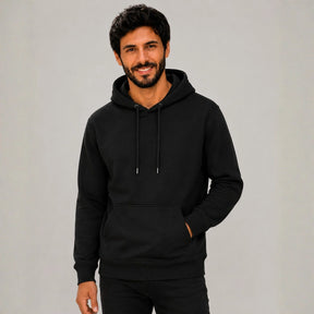 Blusa de Moletom Masculina Preta
