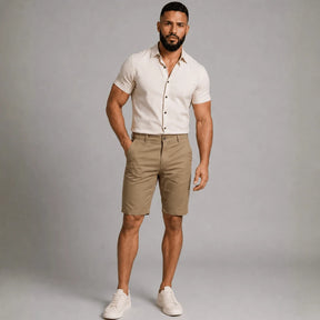 Bermuda Masculina em Sarja Caqui