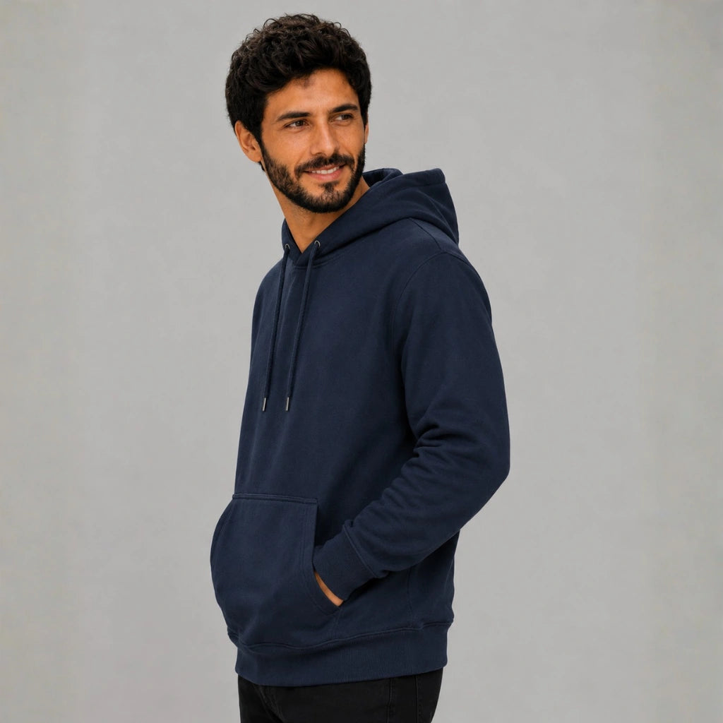 Blusa de Moletom Masculina Azul Marinho