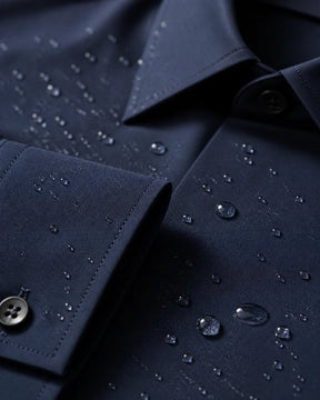 Camisa Social Tech Matteo Azul Marinho
