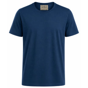 Camiseta masculina algodão egípcio azul marinho frente
