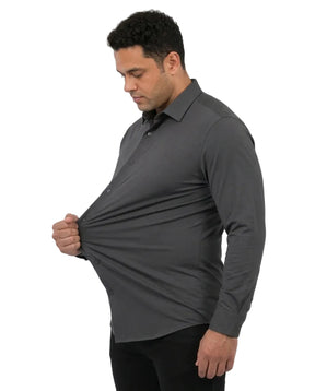 Camisa Social Tech Vitto Cinza Grafite